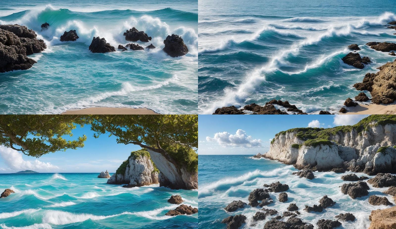 Tropical Azure Dome: Coastal Twilight Dreamscape