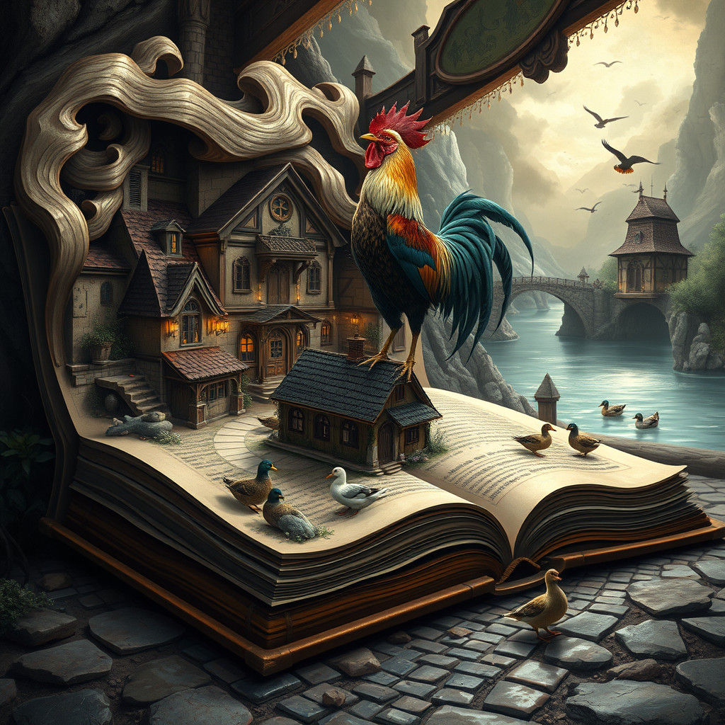 Fantasy World Emerges from Colossal Book