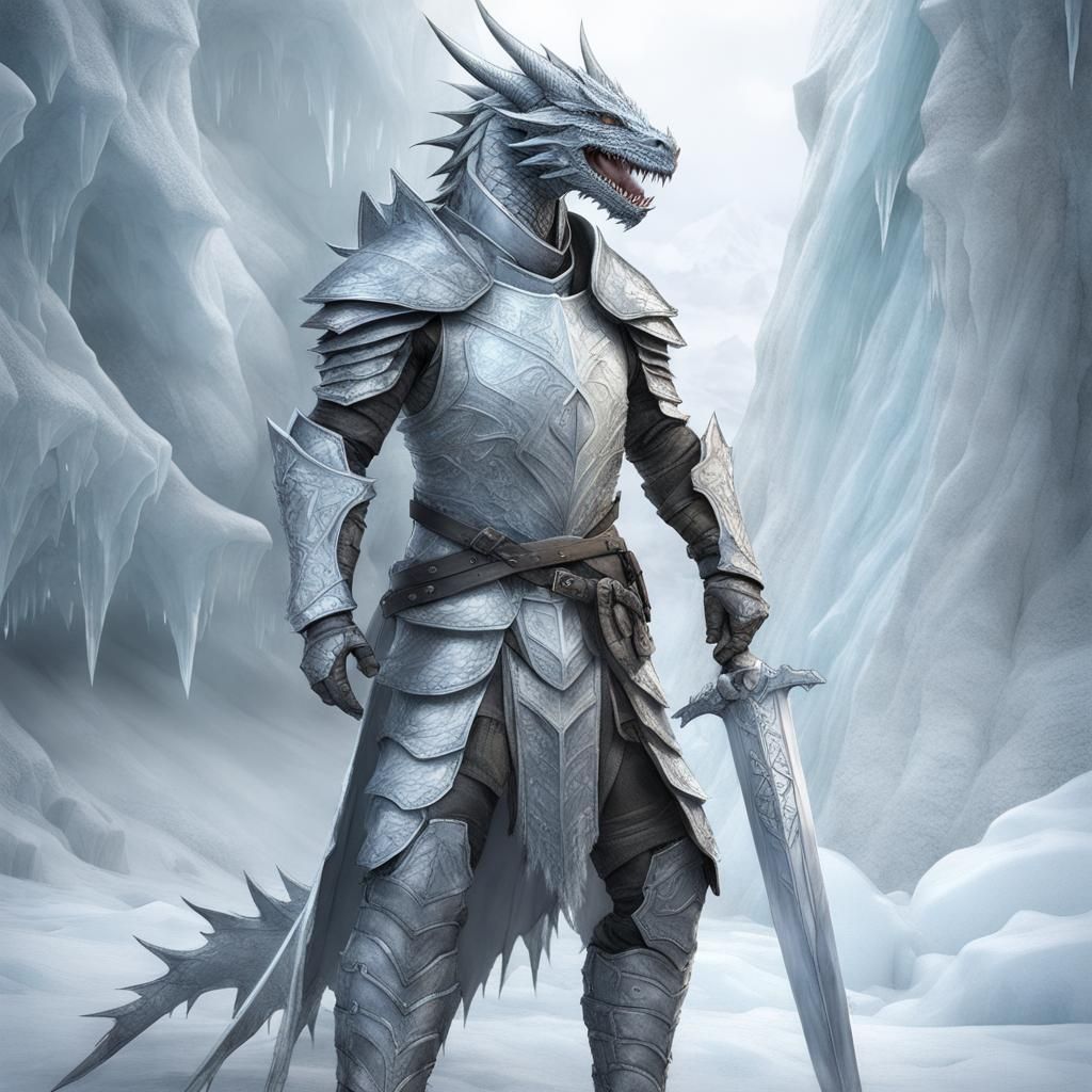 Crystalline Armored Dragon Slayer in Ice Realm
