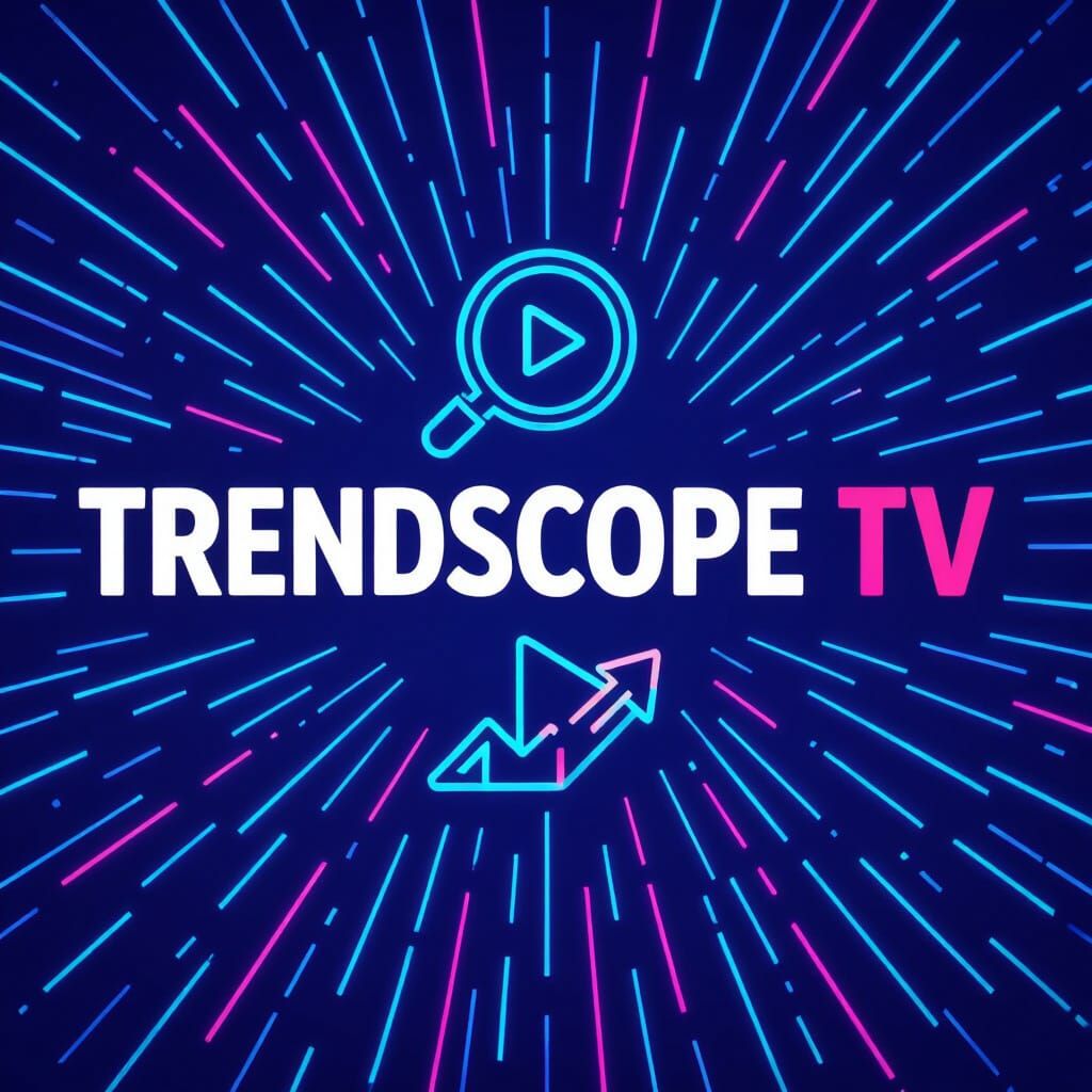 Bold Modern Logo for TrendScope TV