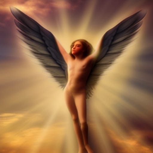 Fallen Angel in Divine Light