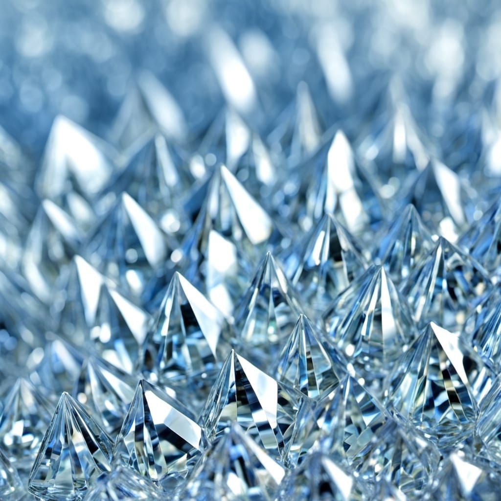 Shimmering Crystal Facets in Macro Photography