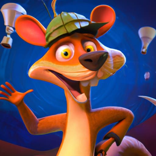 Geronimo Stilton Reimagined as 3D Digital Art