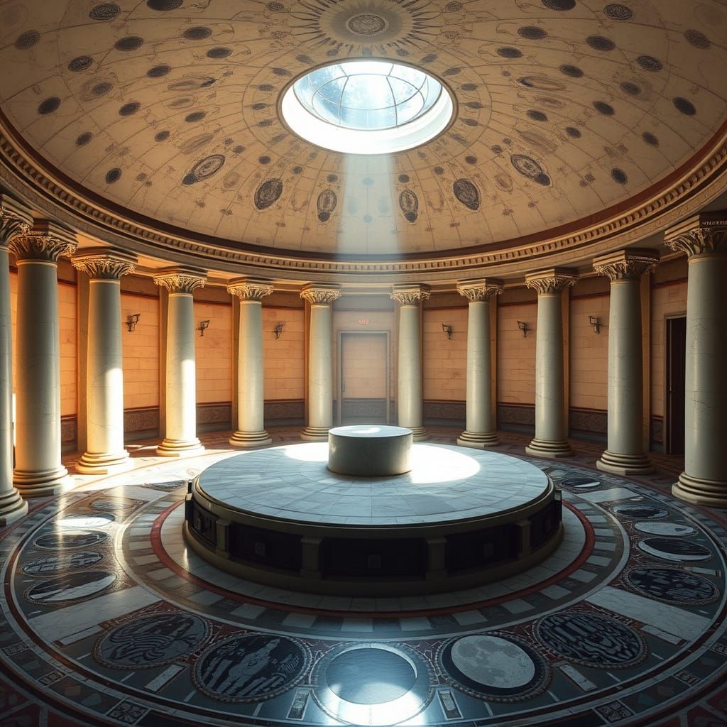 A Mystical Council Pavilion in an Ivory Halls Style