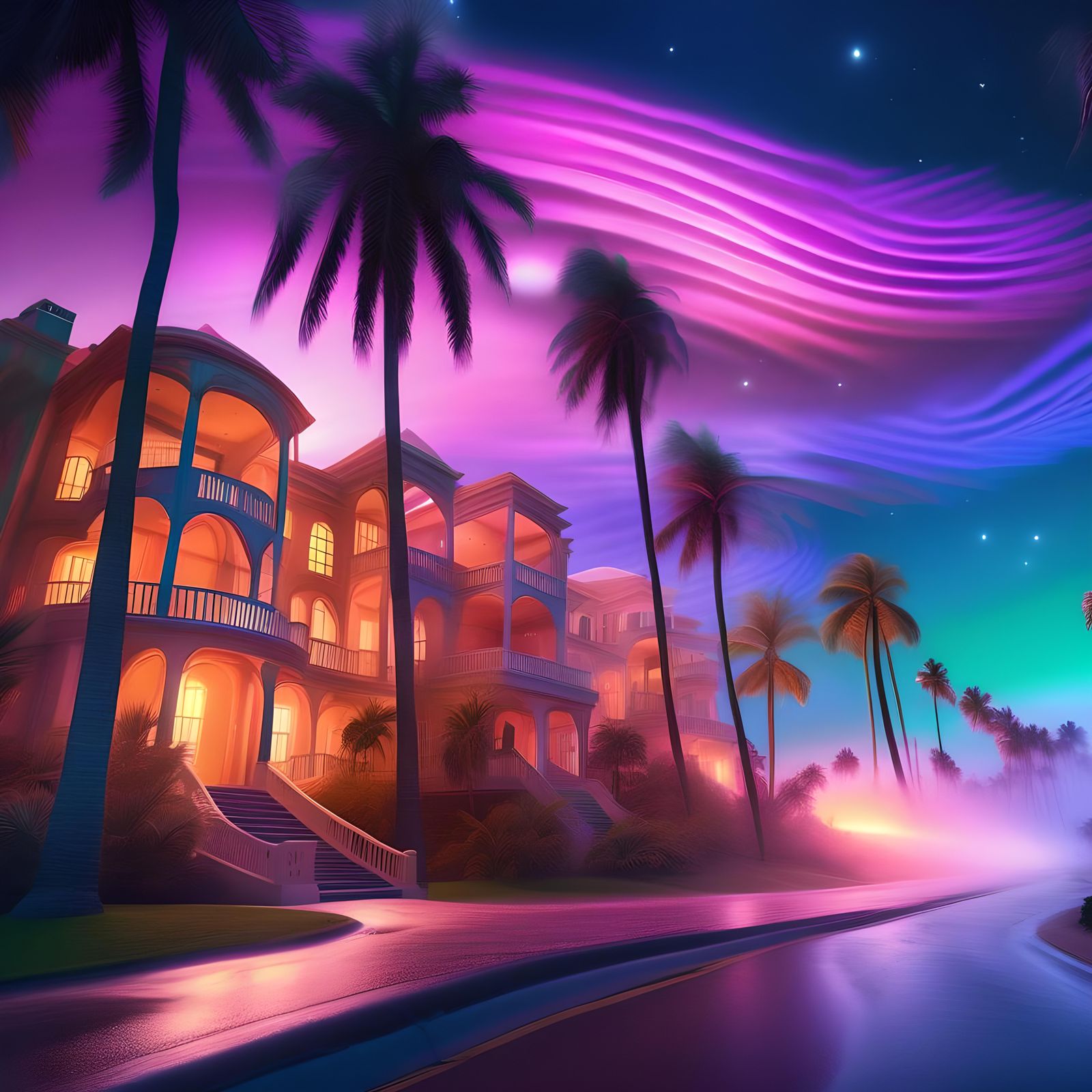 Warm Wind Blowing the Start Around