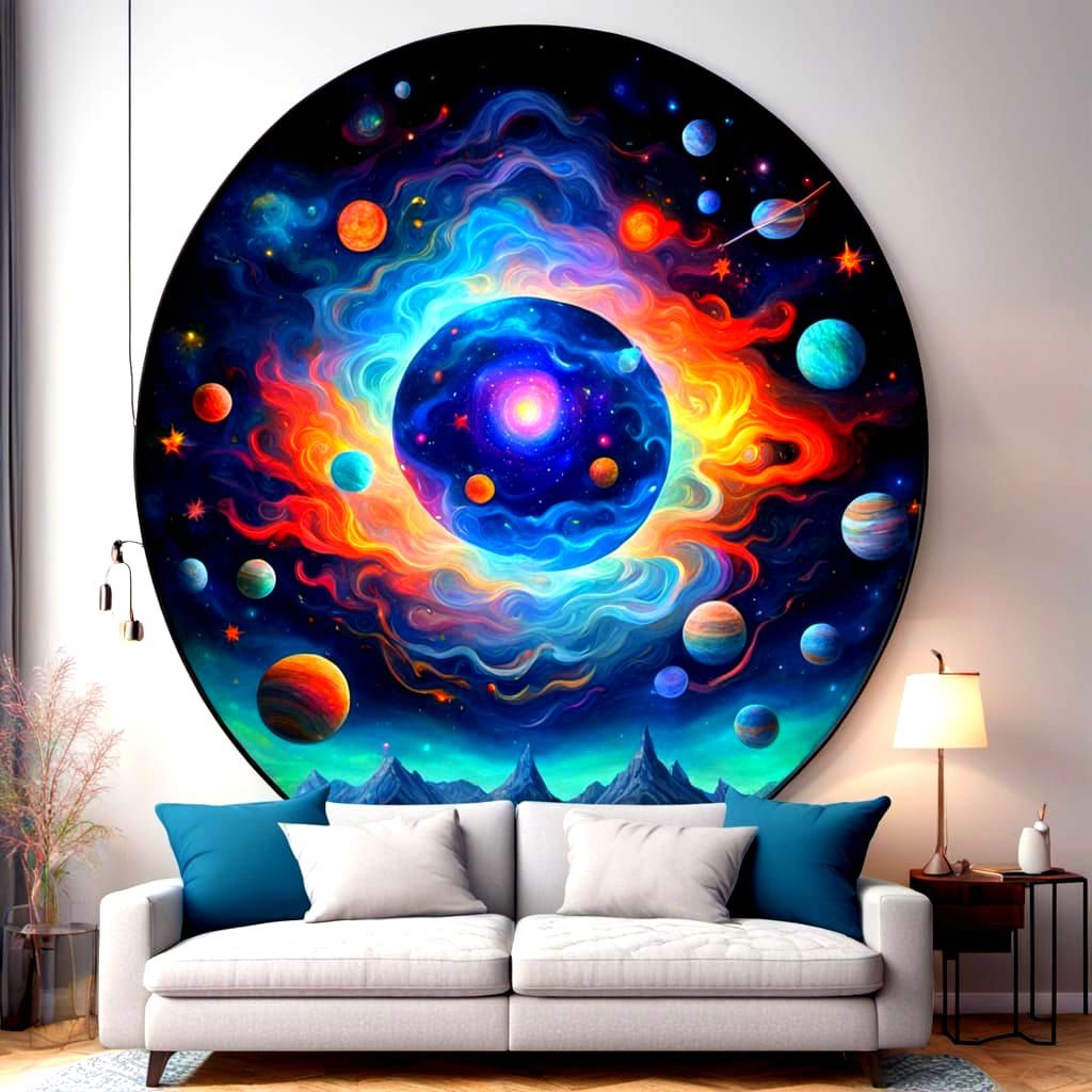 Luminous Embroidered Fantasy Oil Painting in 8k