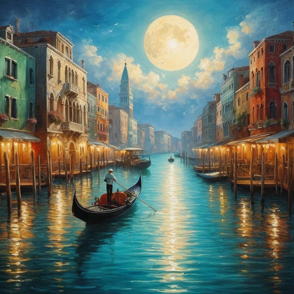 Venice Canals: An AI Generated Digital Rendering