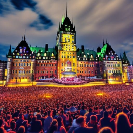 Quebec City Summer Music Festival in Vivid Color