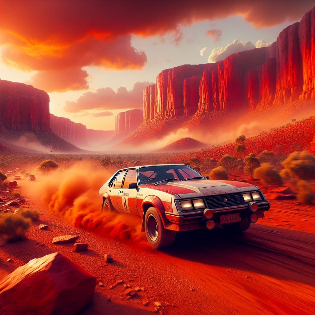 Outback Rally Race in 8K