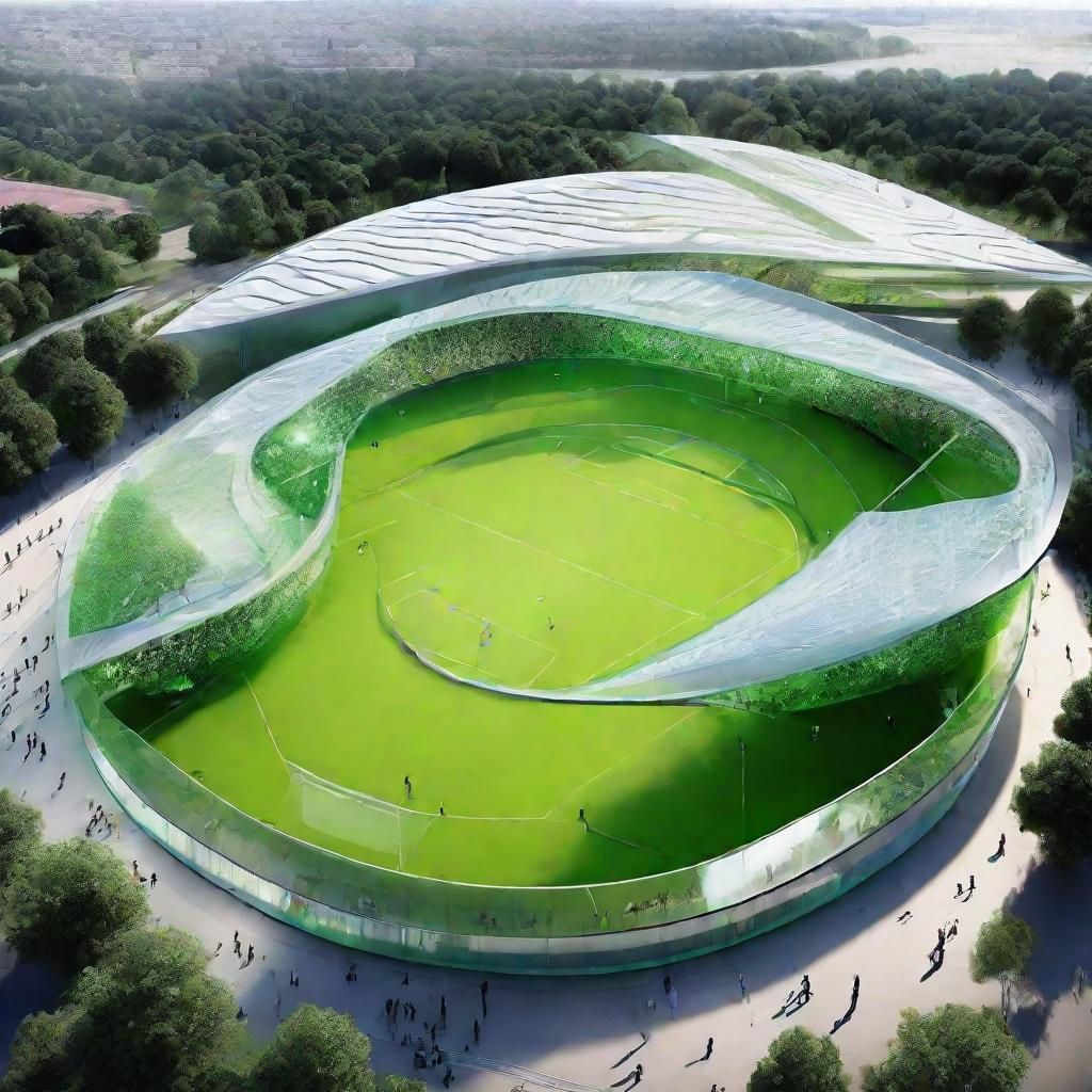 Futuristic Green Biomimetic Smart Sport Arenas