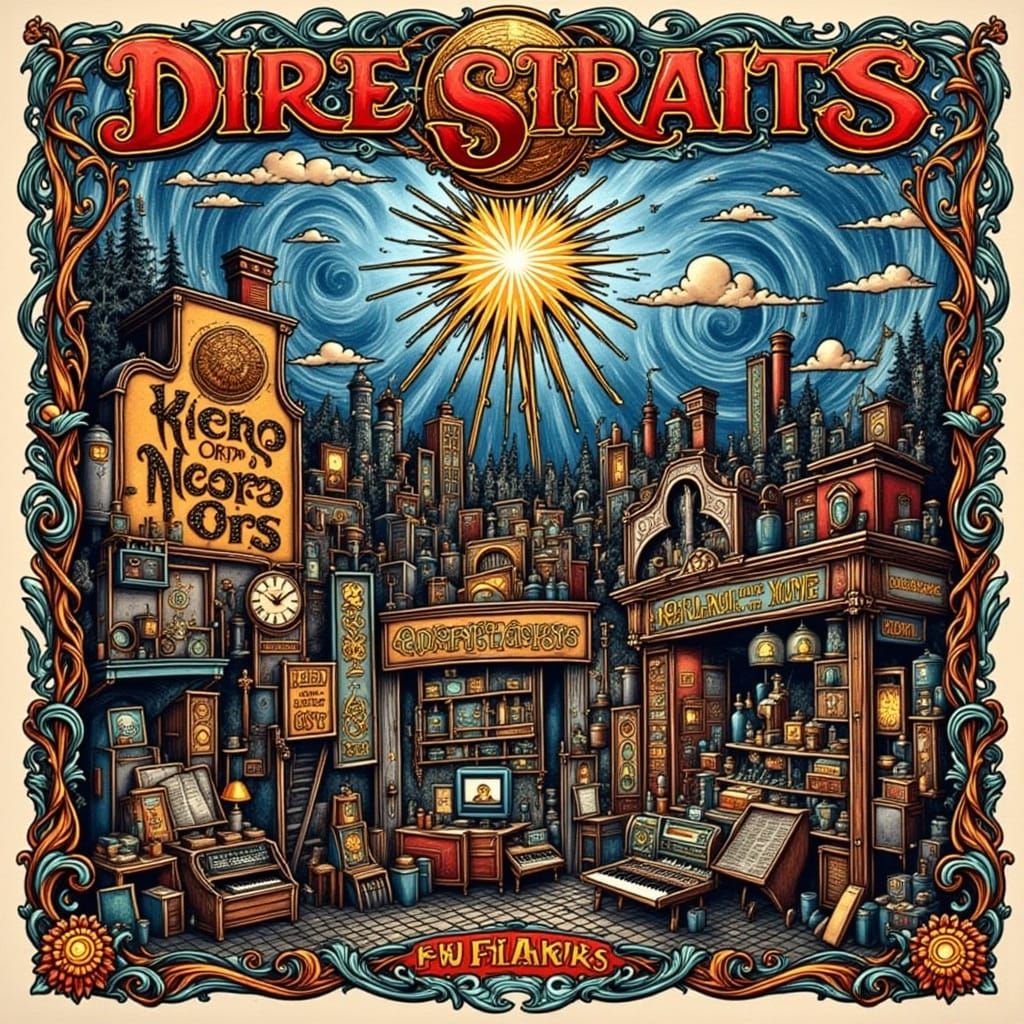 Dire Straits Calling Elvis in Dieselpunk Style