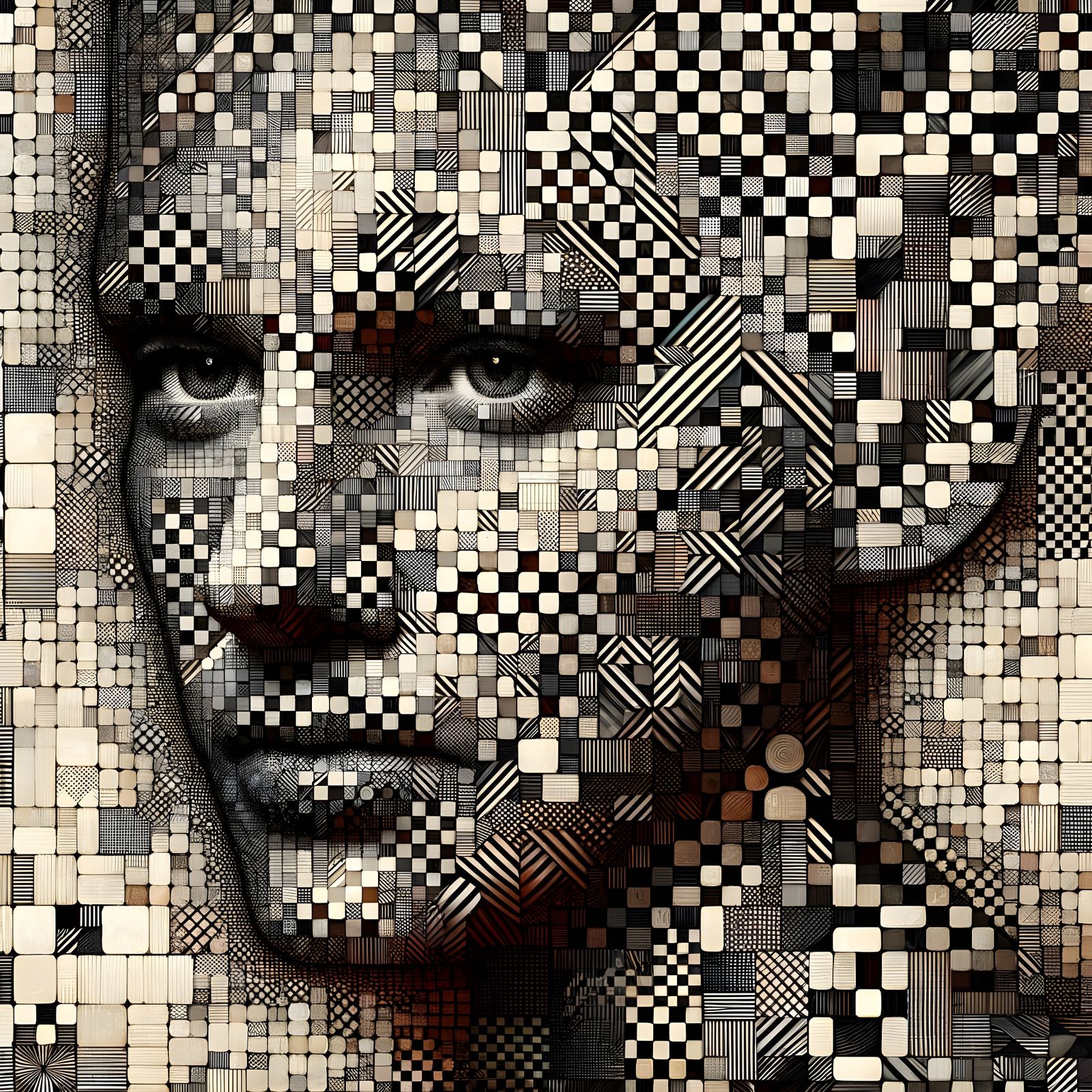 Gingham Masterpiece with Intricate Check Patterns