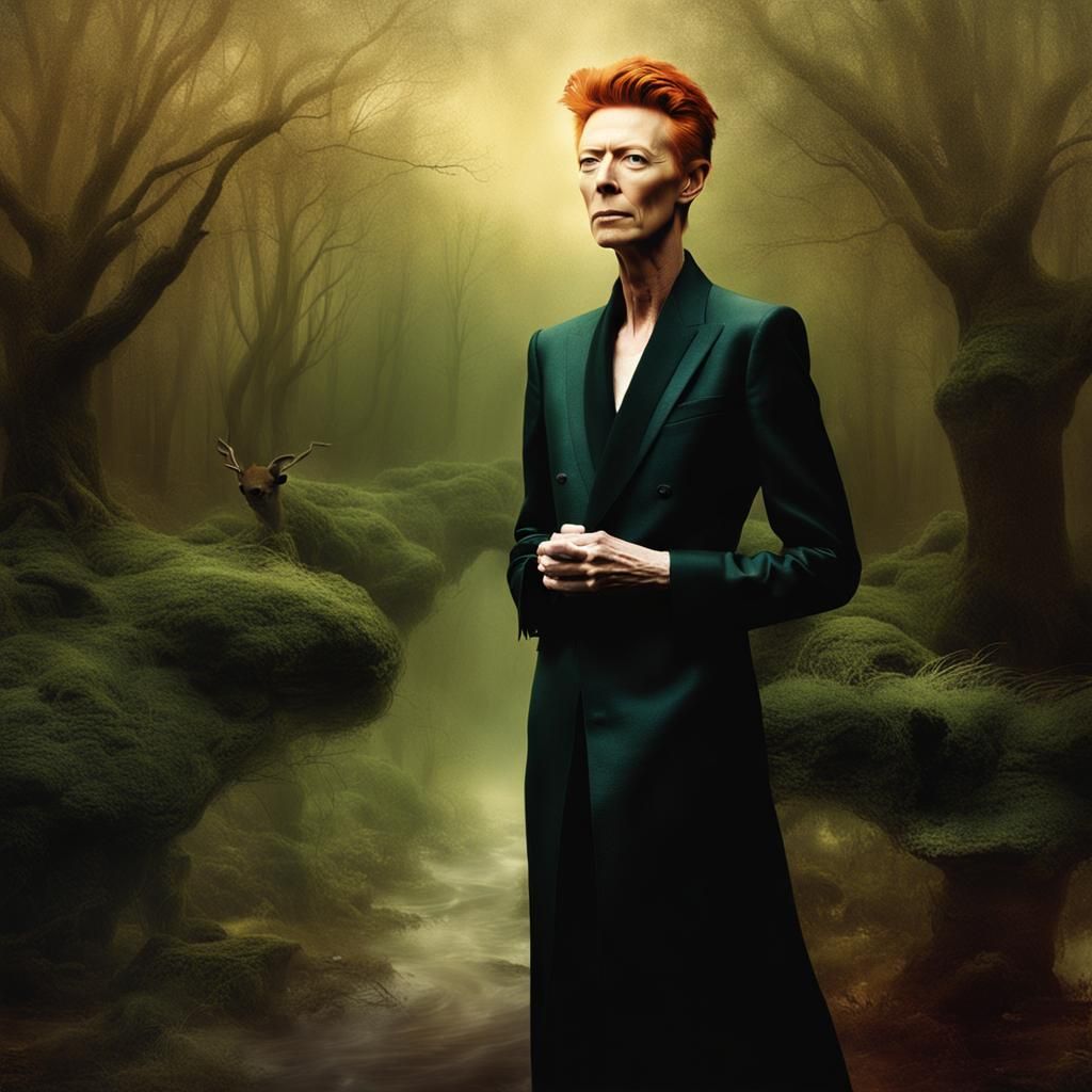 Portrait Fusion: Tilda Swinton and David Bowie