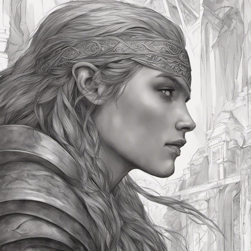 Hyper-Realistic Shallan Davar Digital Illustration