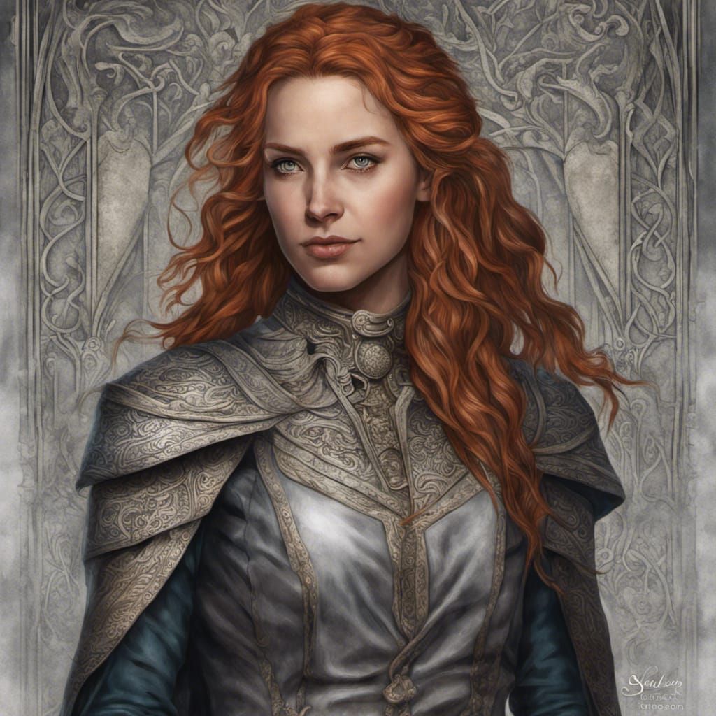 Hyper-Realistic Shallan Davar Digital Illustration