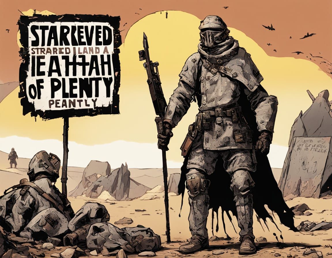 Warrior of a Futuristic Wasteland