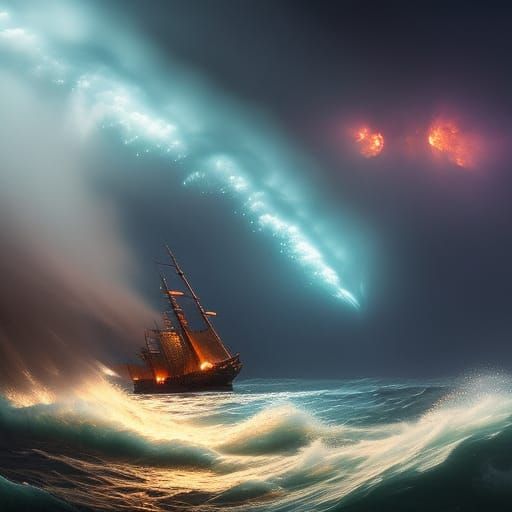 Pirate Goddess Portrait in Ethereal Art Style