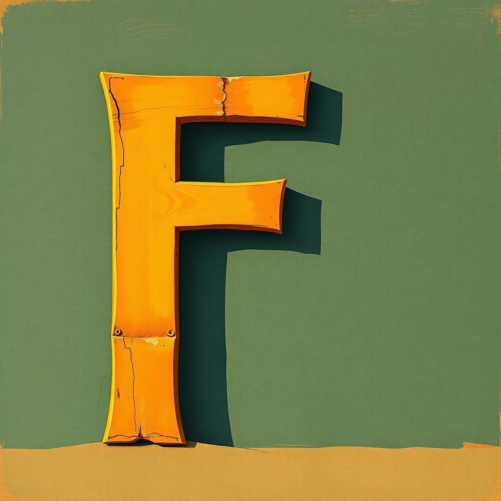 The Letter F: AI-Generated Image