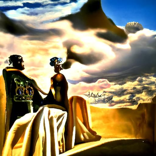 King Solomon and Sheba: A Surreal Encounter