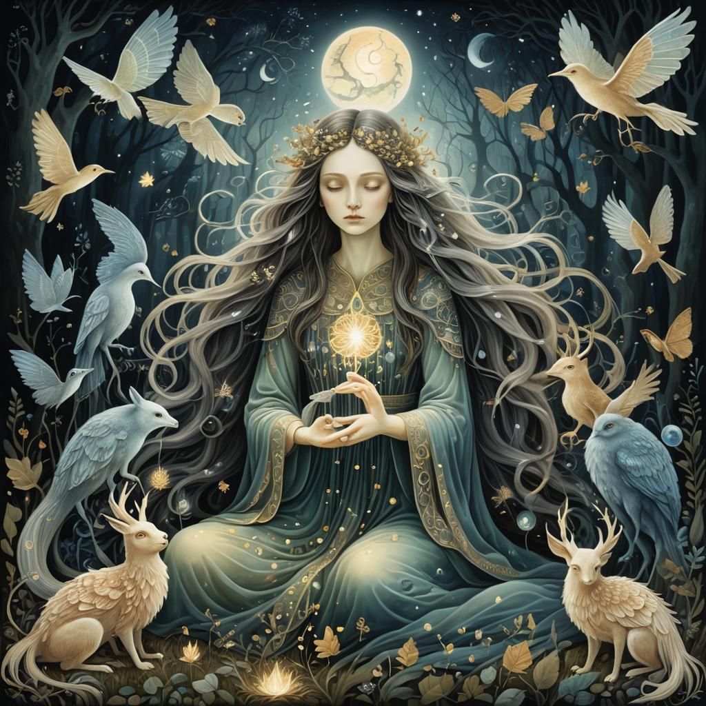 Mesmerizing Bio Art Collage of Folklore Creatures