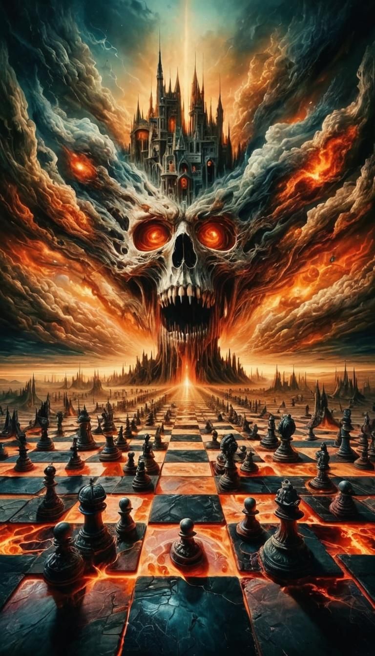 Surreal art Epic Battle.