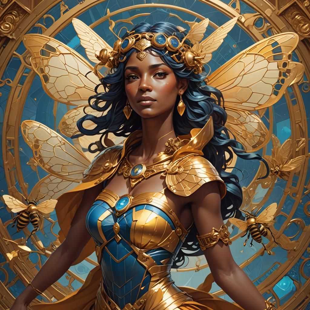 Hermes as Bee Dancing with Ariadne: Concept Art