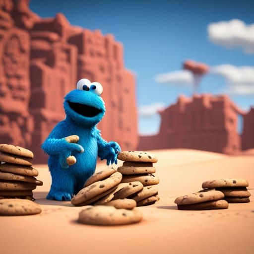 Cookie Monster: Dark Fantasy Art