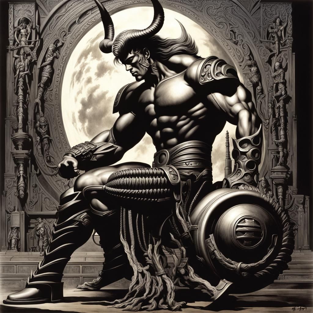 Hokuto no ken, centaur, H.R. Giger