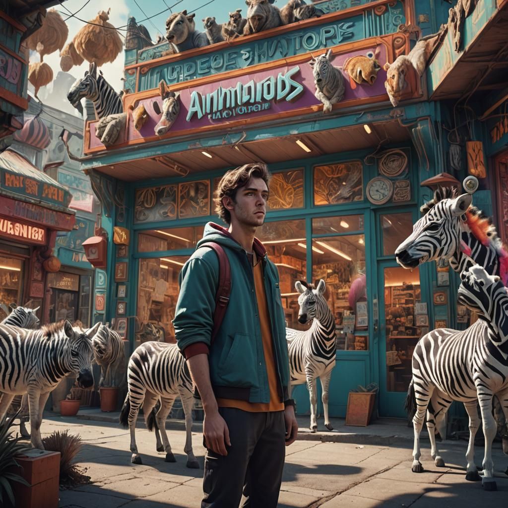 Animoid Shop Featuring Zebras and Wolves