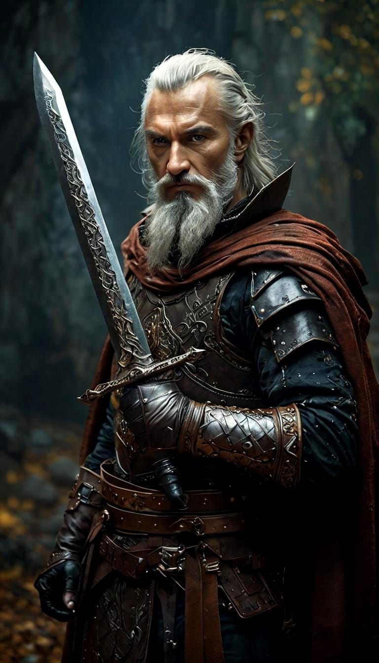 Rogue in Leather Armor, Detailed Fantasy Art