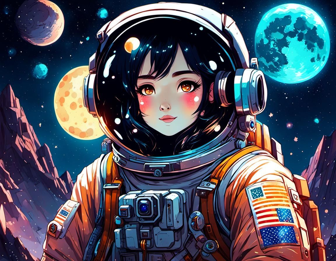 Girl astronaut