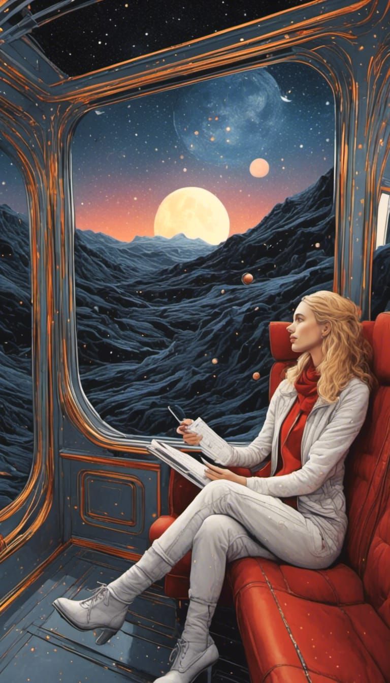 Galaxy Train to Venus: A Detailed Space Railway Journey