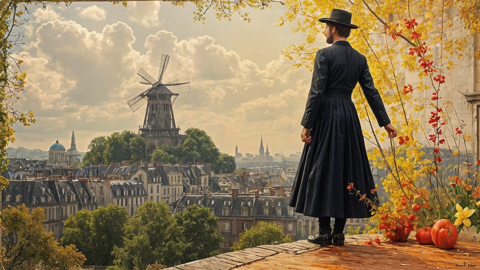 El Bohemio Depicts Erik Satie at Moulin de la Galette