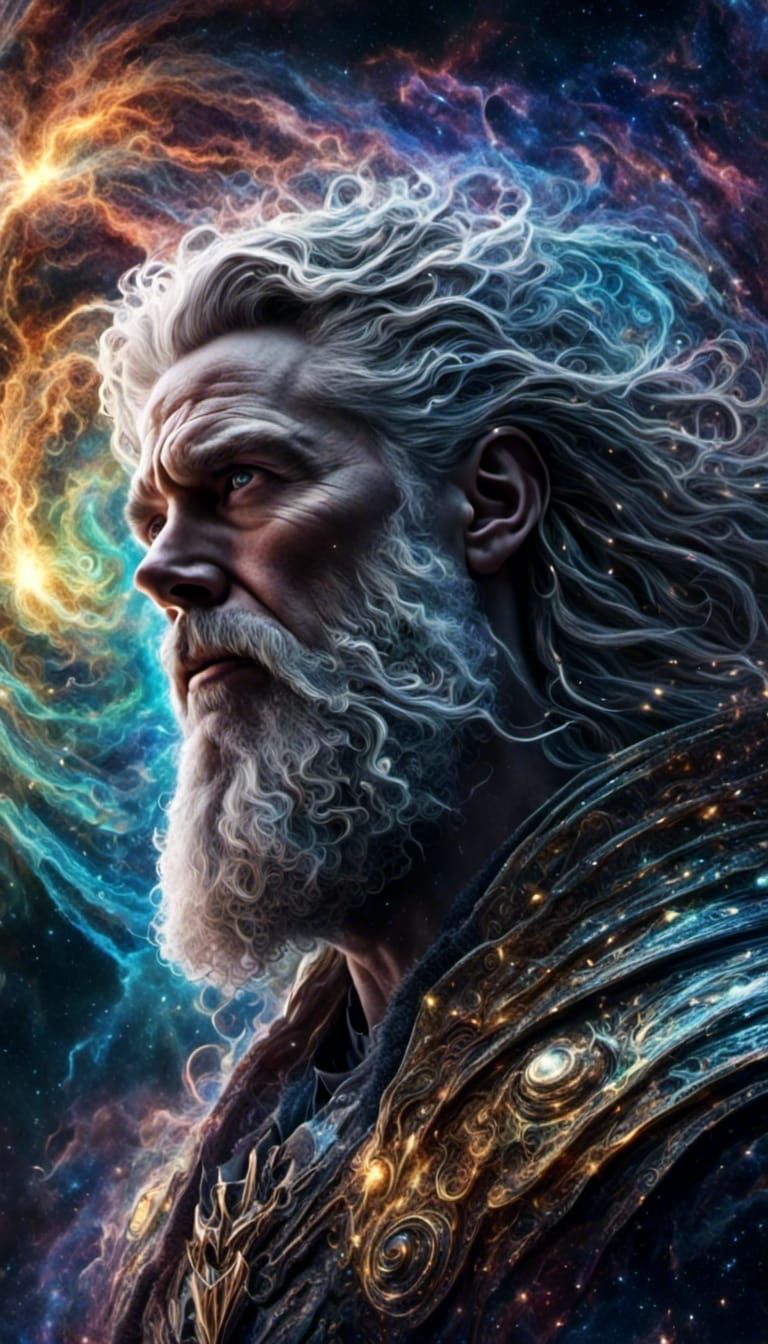 Epic Cinematic Norse God Thor Digital Painting