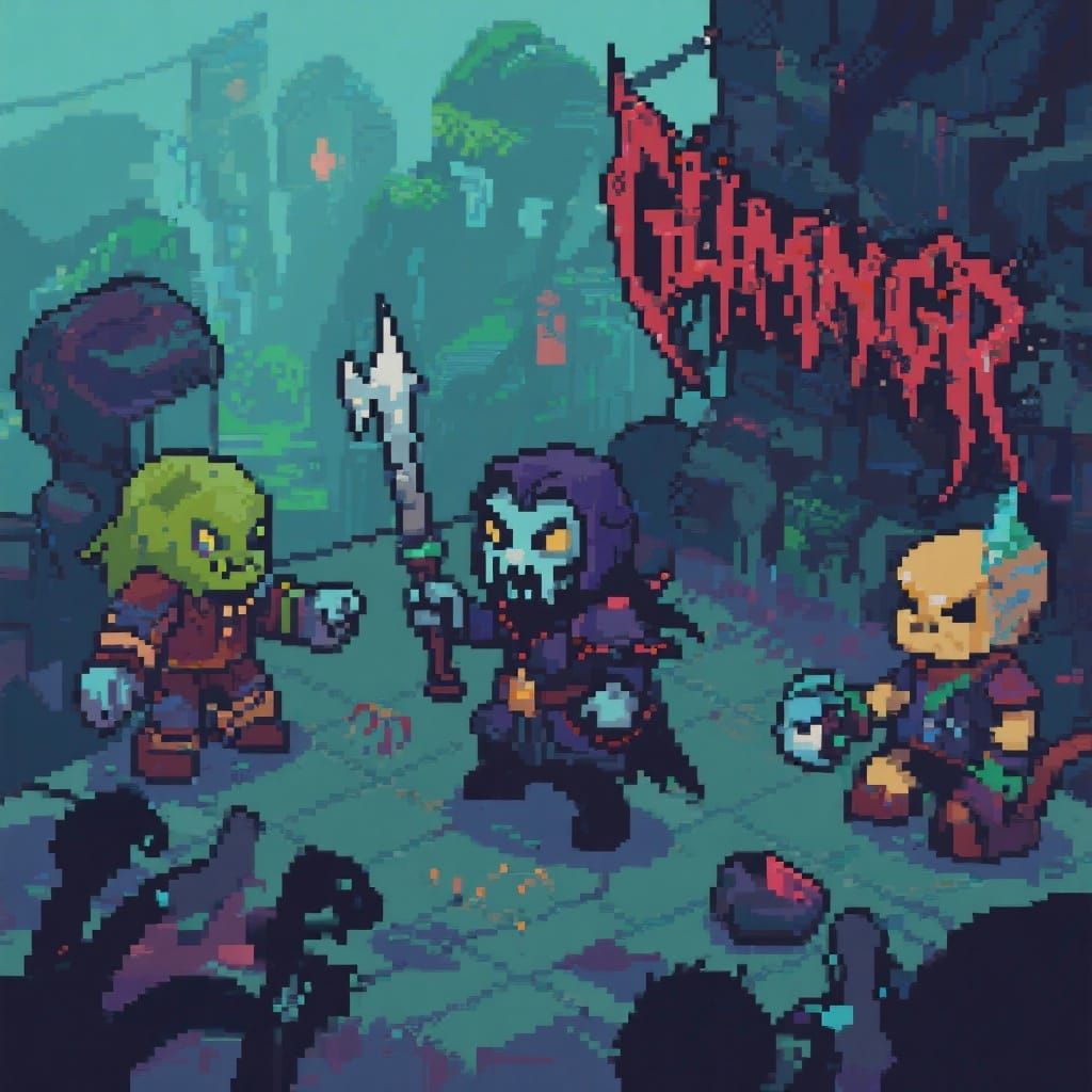 Grimdark Isometric Style Art