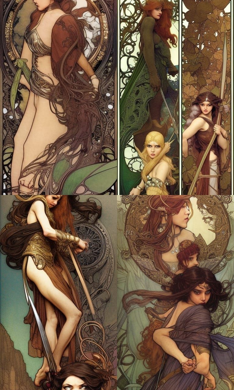 Fantasy Comic Page: Dragon Attack