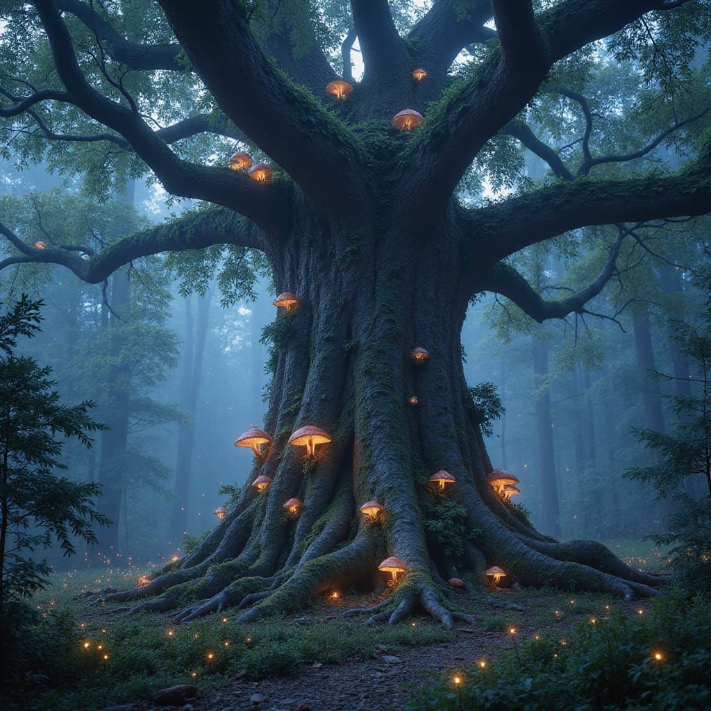 Enchanted Forest Giant in Hyperrealistic Detail
