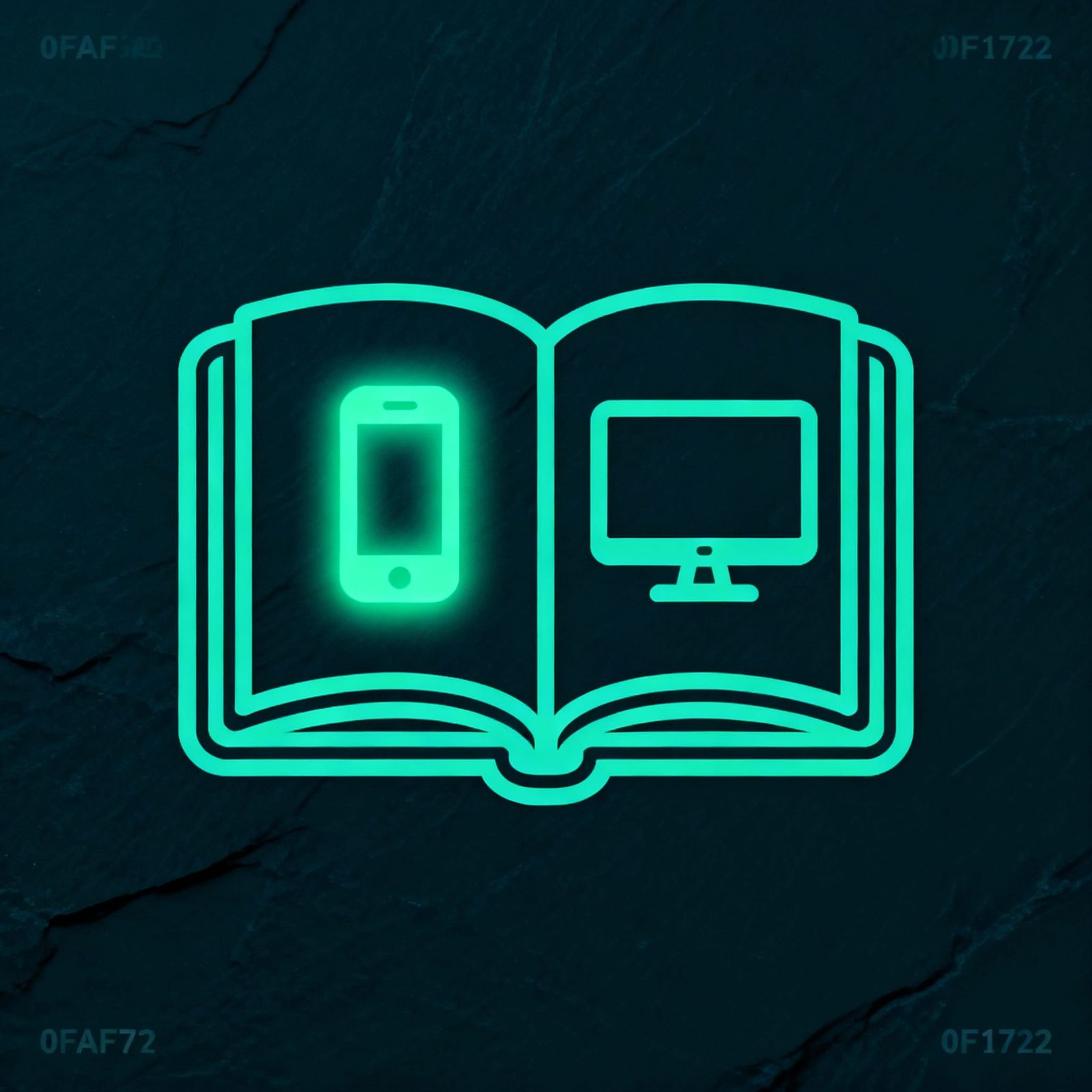Jade Minimalist Sketchbook Logo with Phone and Computer Icon...