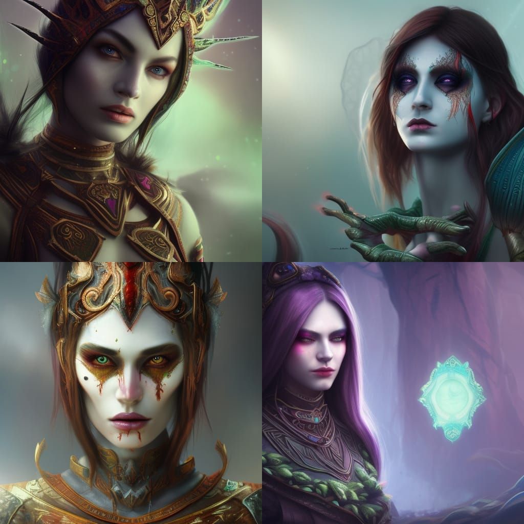 Mork Borg Female Occult Herbmaster with Markings