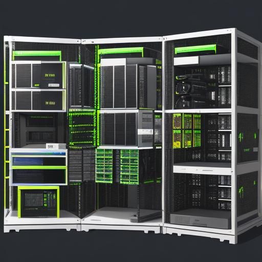 Modern Data Center: Modular Structure Illustration