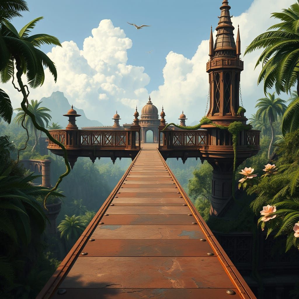 Elevated Walkway Connecting Royal Palace to City Walls in On...