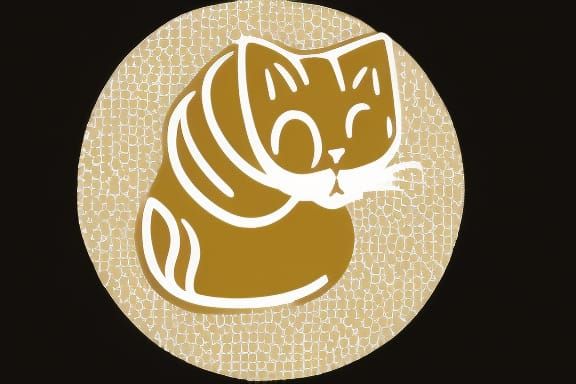 Simple Cat Logo Generated by AI