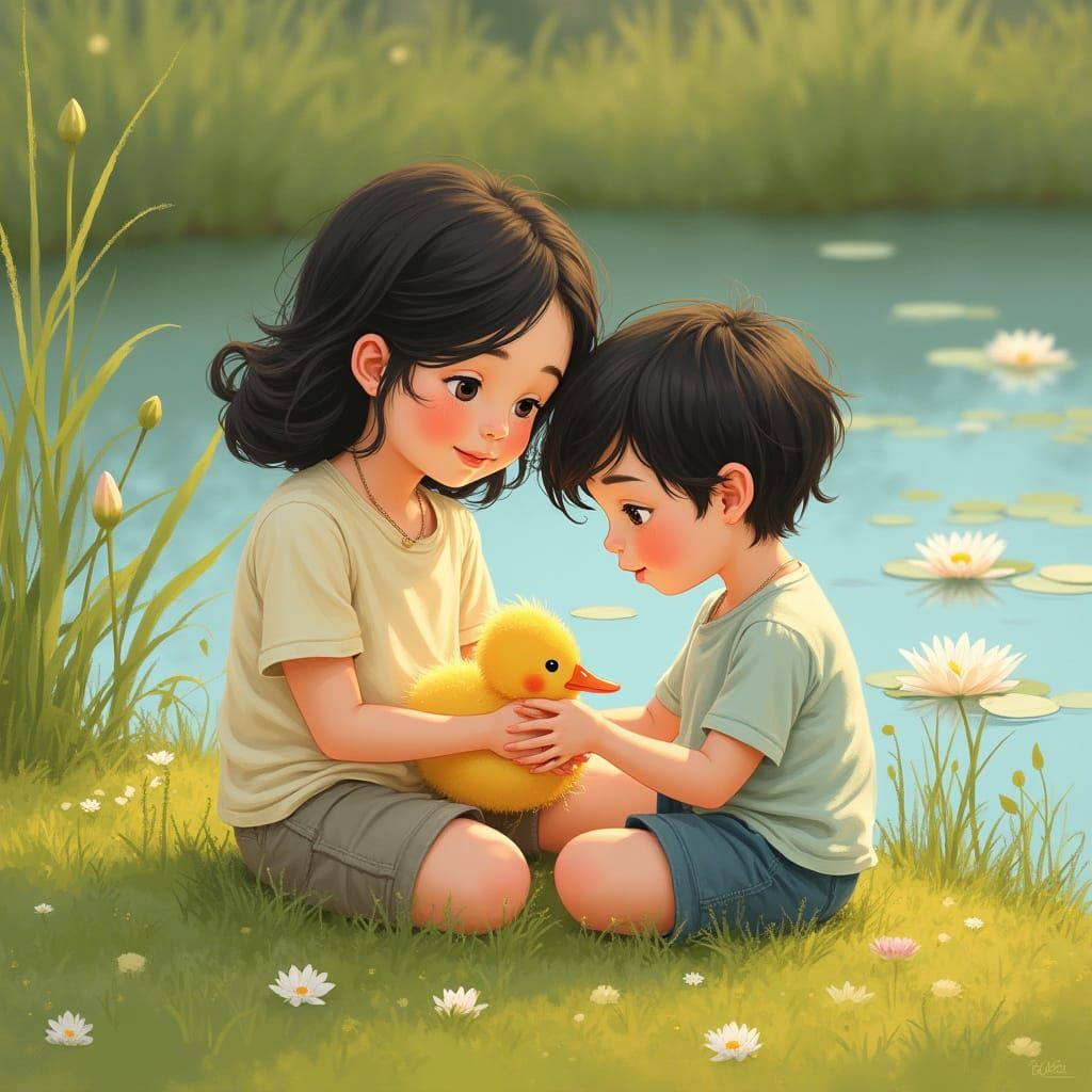 Wholesome Summer Family Moment