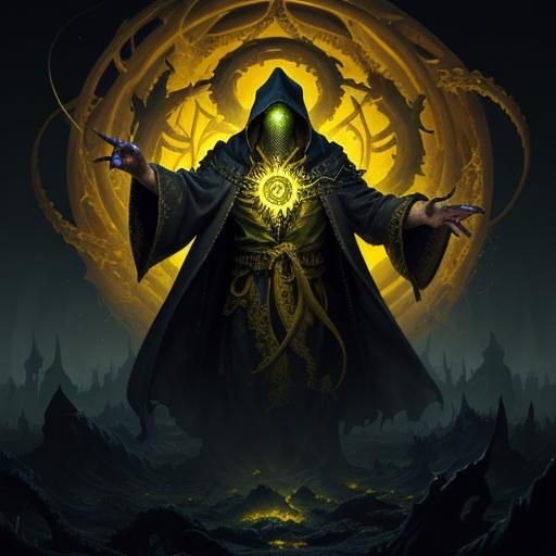 Hastur in Yellow Cloak: A Lovecraftian Masterpiece