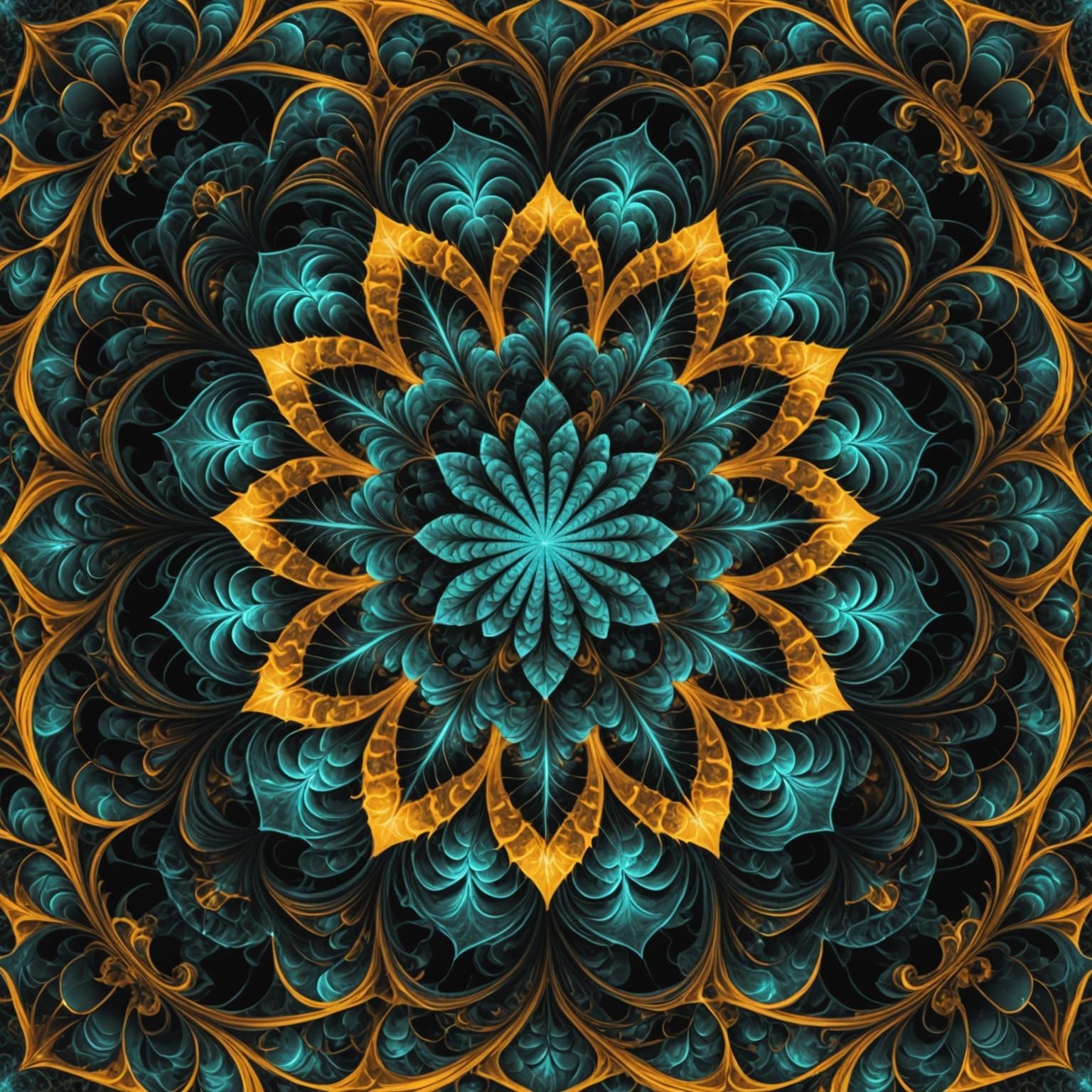 Fractal Artwork in Vibrant Colors