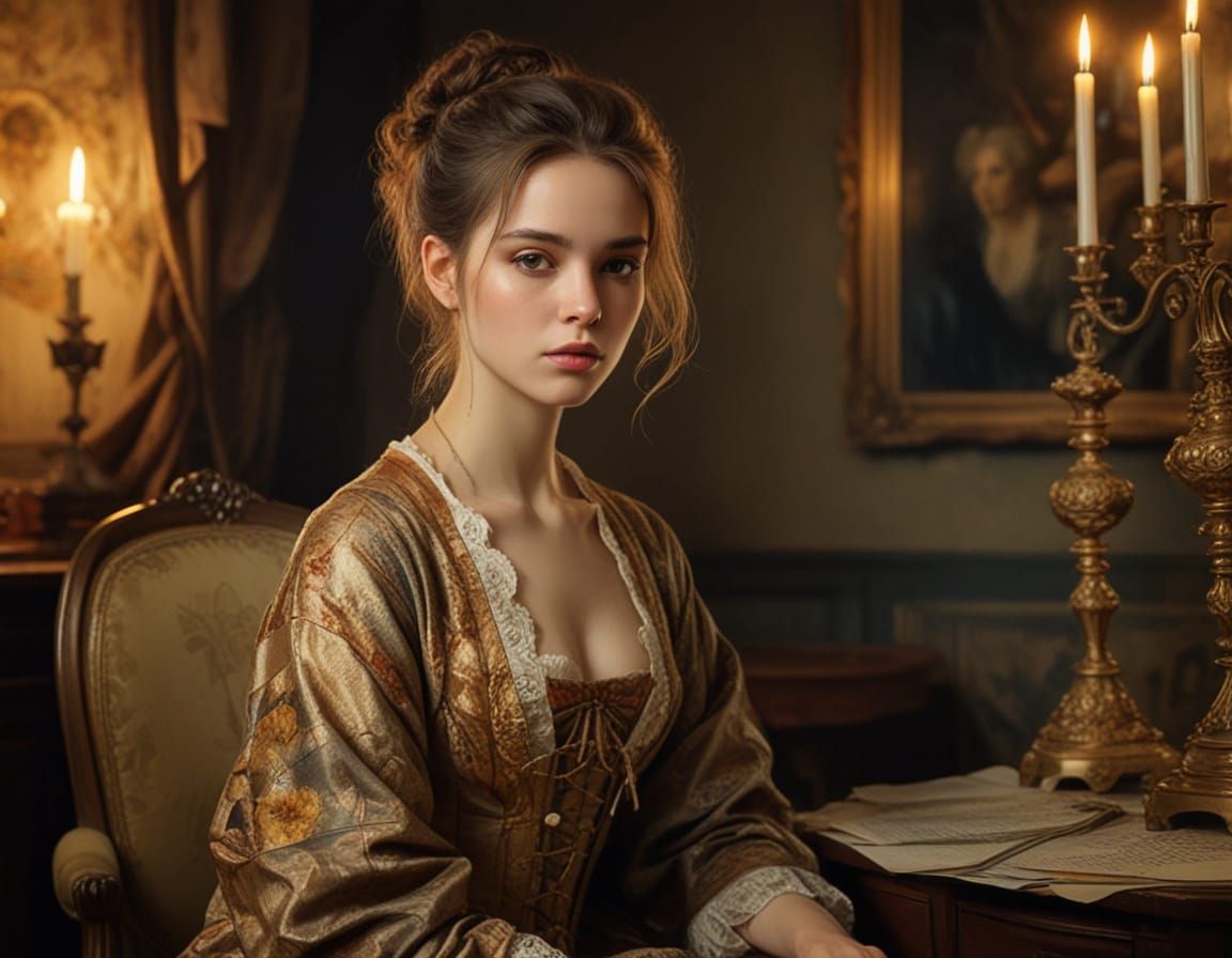 Elegant Victorian Woman in Stunning Arthur Rackham-Inspired ...