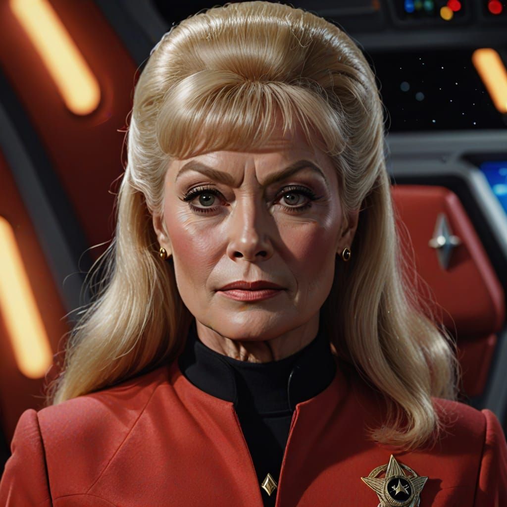 Yeoman Janice Rand in Stunning 1960s Starfleet Uniform