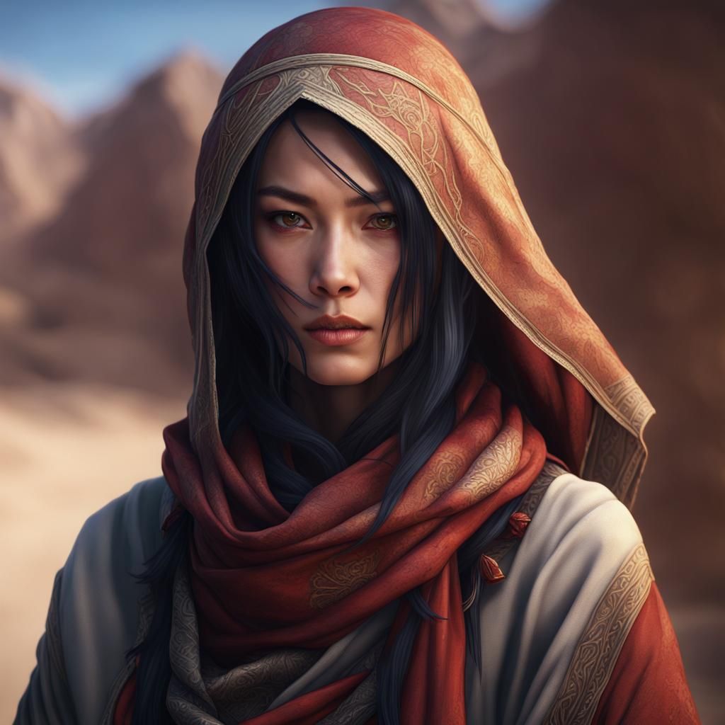 Yuan Ti Pureblood Rogue in Desert Landscape