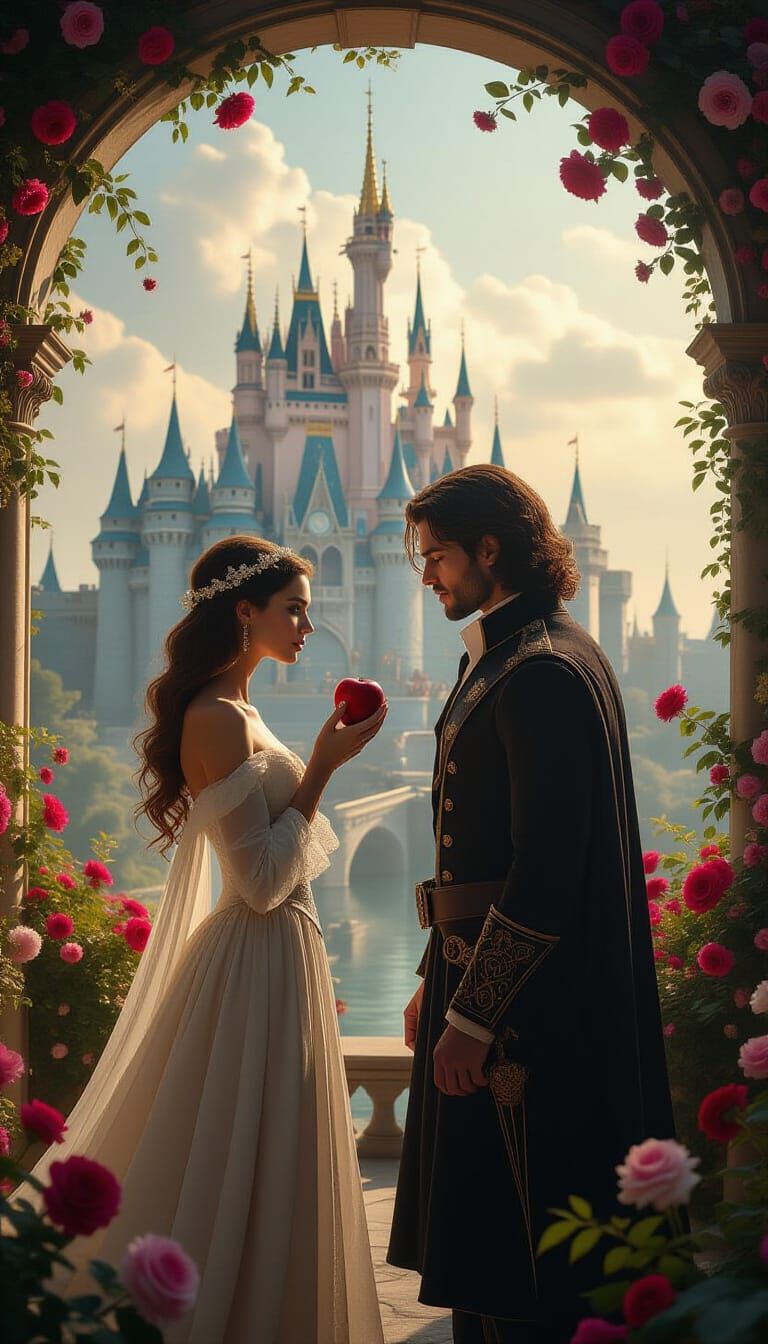 Eve's Awakening: A Genesis Reimagined with Chiaroscuro