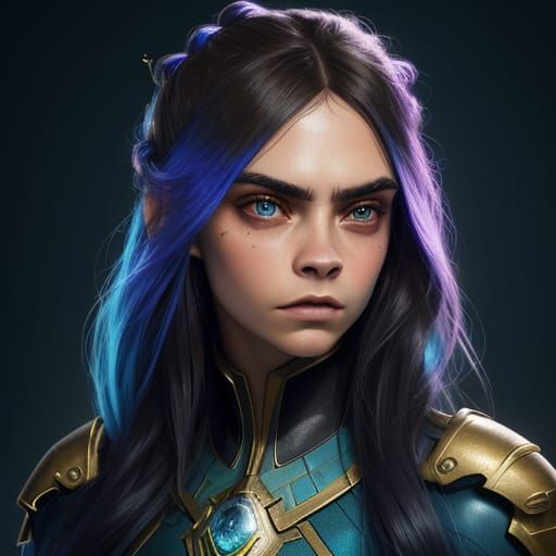 Hyper-Realistic Portrait of a Young Woman, Digital Art